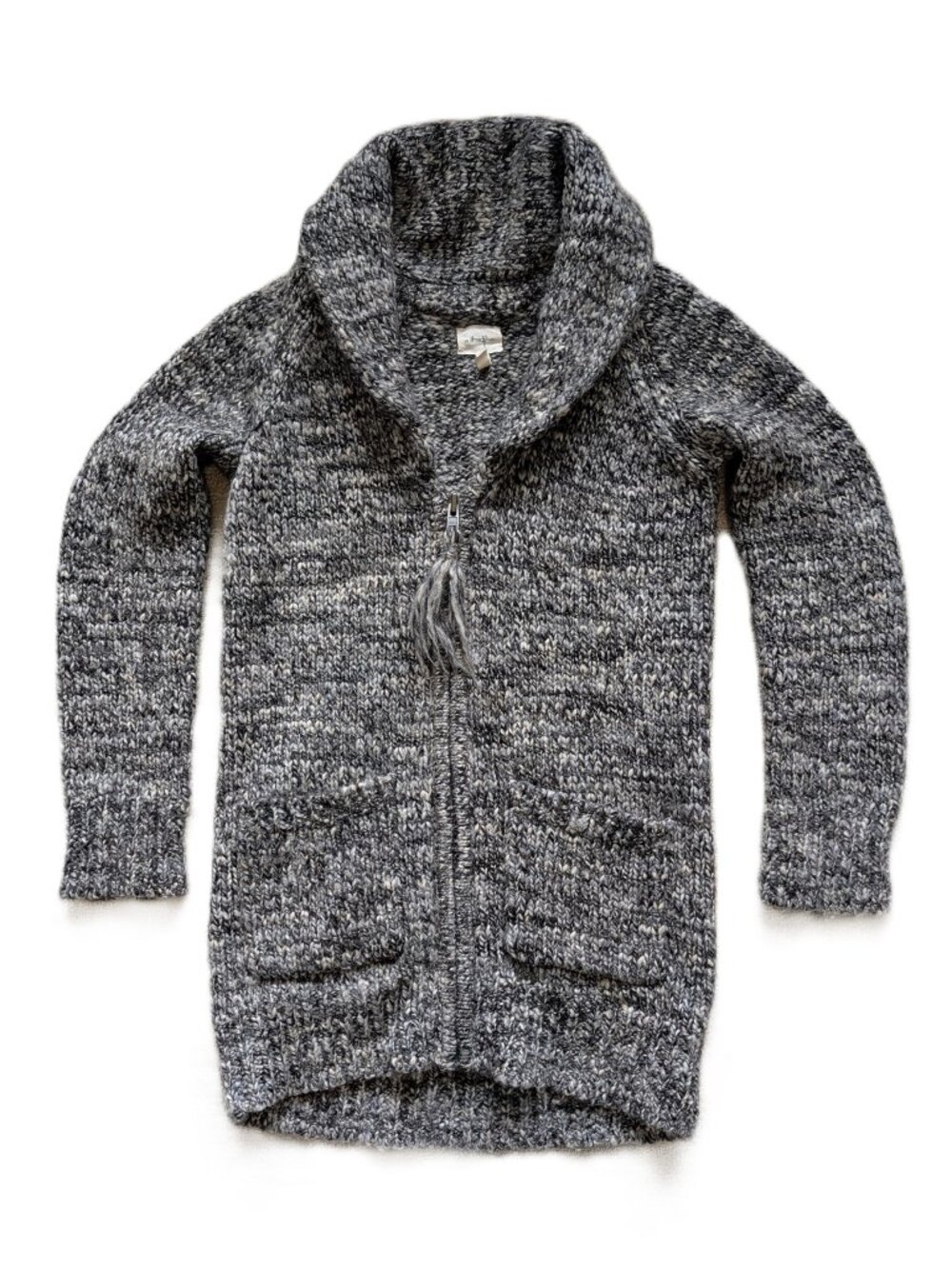 WILFRED FREE (Aritzia) Chunky Knit Zip Cardigan | Size XXS